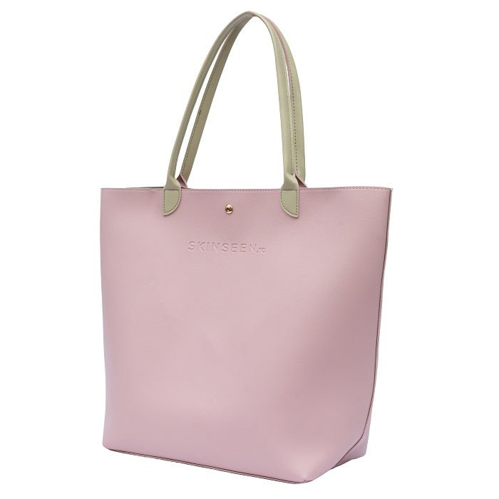 GLOW ON THE GO TOTE BAG-PINK- Geanta Roz Pudra De Umar Versatila