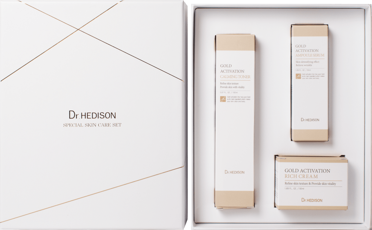 GOLD - Set Toner, Ser Si Crema Cu Extract De Aur