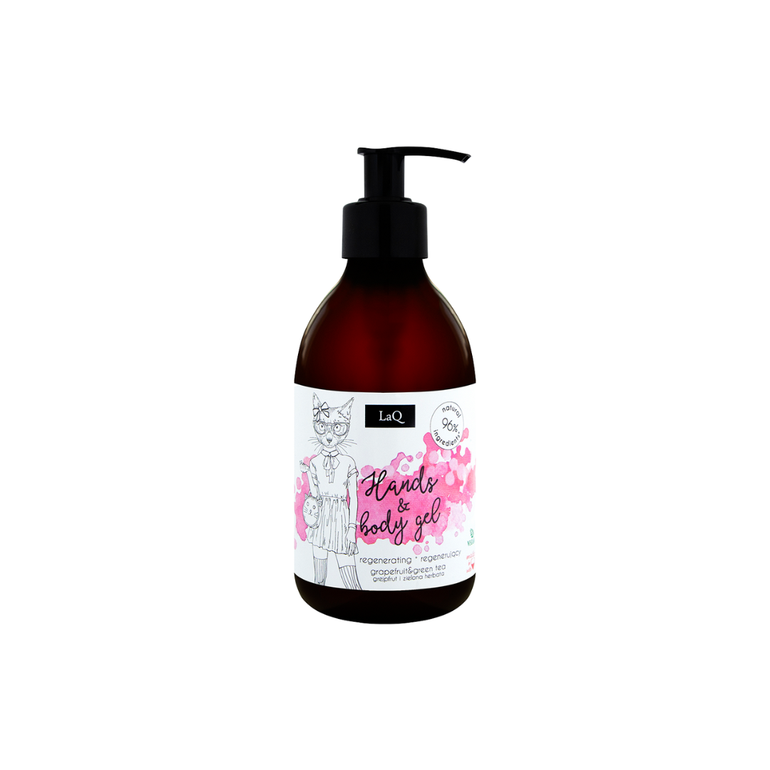 Gel de curatare pentru maini si corp grapefruit si ceai verde, 300ml | LaQ