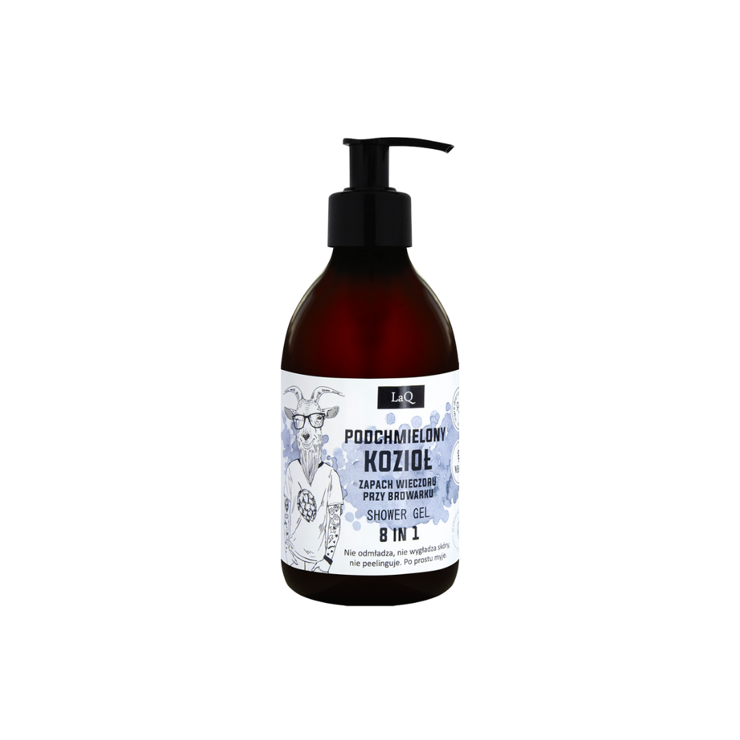 Gel de dus 8-IN-1 pentru barbati  HOPPY GOAT, 300 ml | LaQ