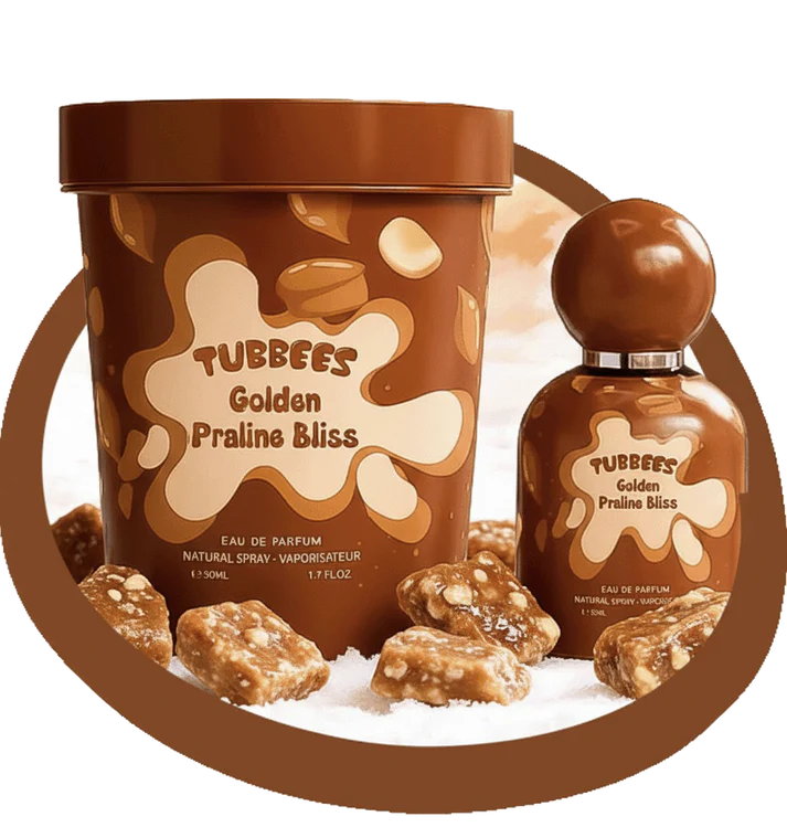 Apa de Parfum Tubbees Golden Praline Bliss, Unisex, 50 ml