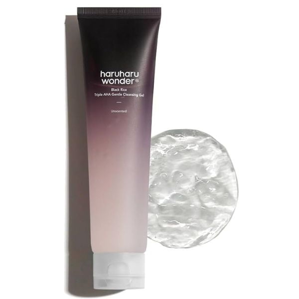 HaruHaru Wonder Black Rice Triple AHA Gentle Cleansing Gel, 100ml