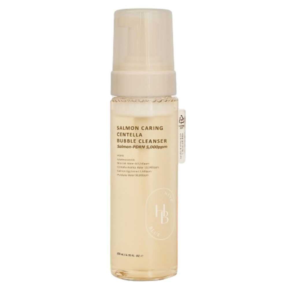 Heveblue Salmon Caring Centella Bubble Cleanser, 200ml