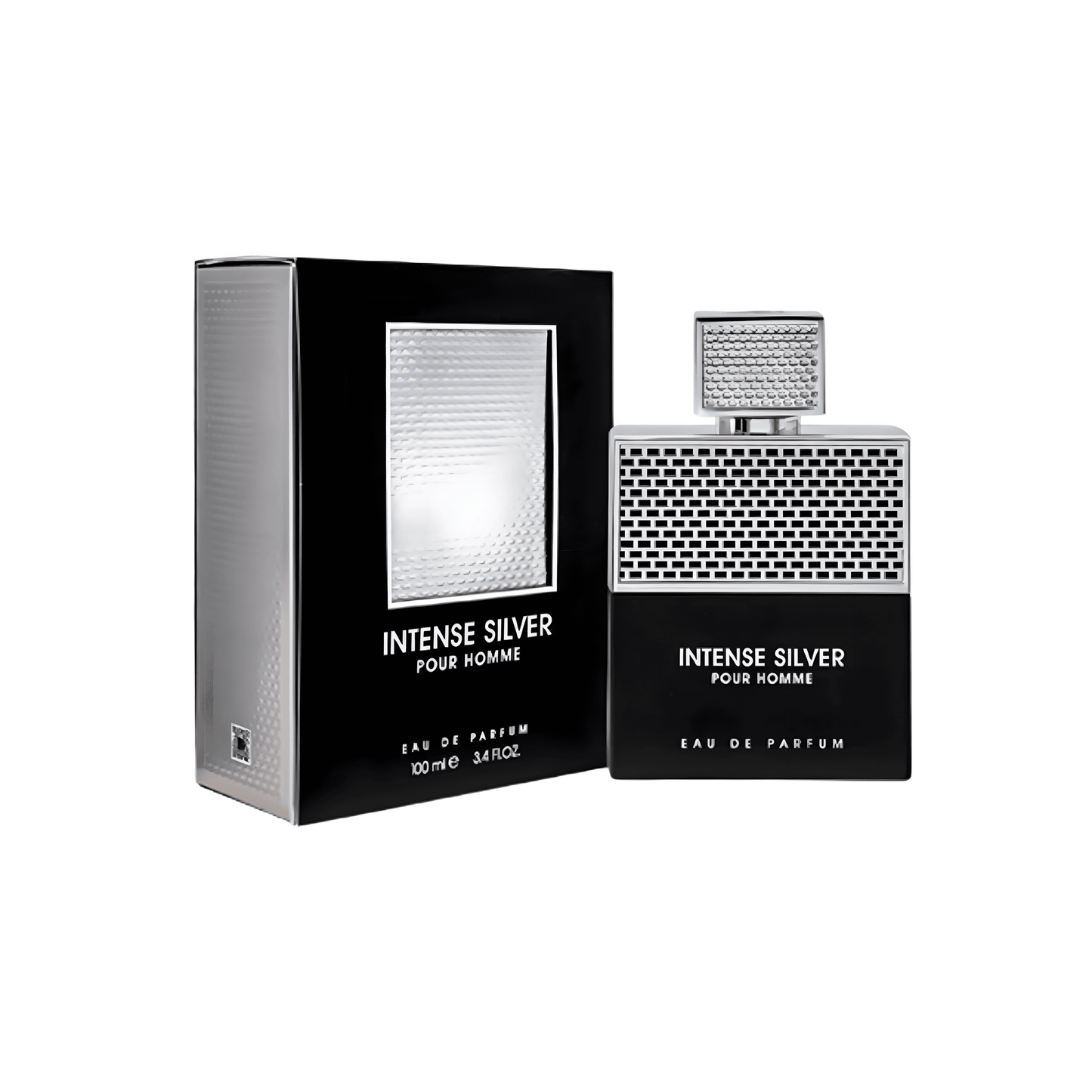 Apa de Parfum Intense Silver Pour Homme by Fragrance World, Barbati, 100 ml