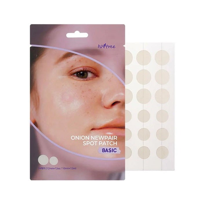 ONION NEWPAIR SPOT PATCH BASIC - Plasturi Hidrocoloidali Anti-Acnee Cu Extract De Ceapa, 24 Buc (10mmx12buc, 12mmx12buc)