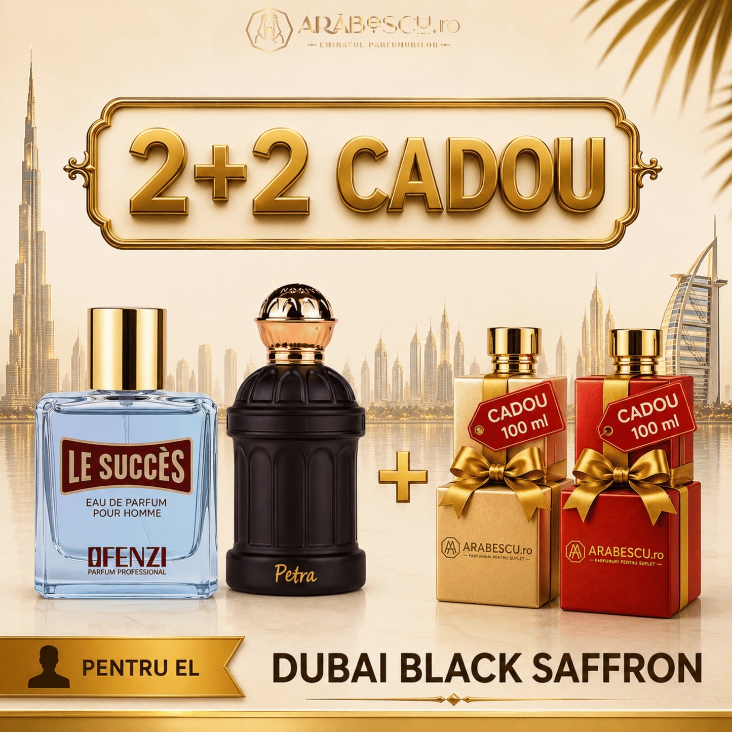 Le Succes Men + Petra + 2x Parfumuri Cadou