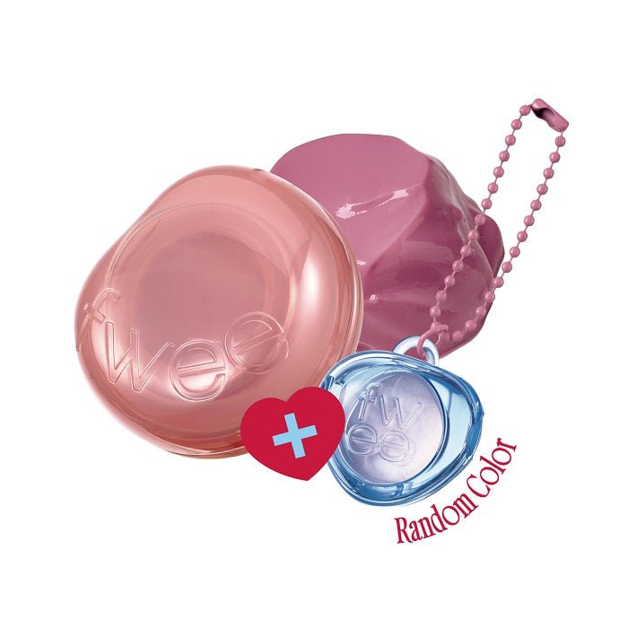 KEYRING LIP&CHEEK GLOWY JELLY POT JN02 MILKY - Blush 2 In 1 Cu Breloc Pentru Retusuri