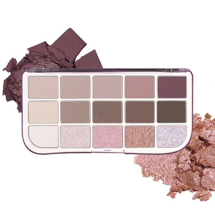 MORE MOOD EYESHADOW PALETTE 05 MORE THAN MAUVE - Paleta Farduri De Pleoape 15 Culori