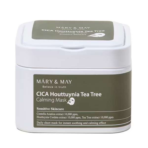 Mary and May Cica Houttuynia Tea Tree Calming Mask, 30buc