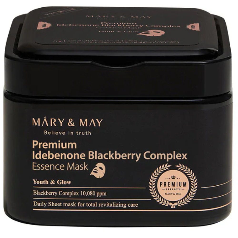Mary and May Premium Idebenone Blackberry Complex Essence Mask, 20buc