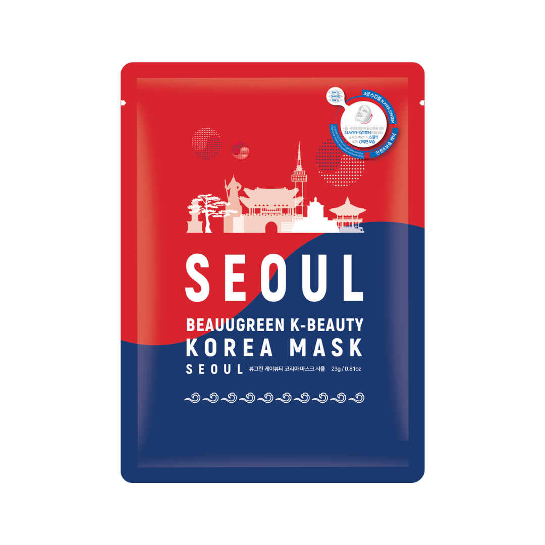 Masca de hidrogel anti-age cu ulei de seminte de ginseng SEOUL, 23g | Beauugreen