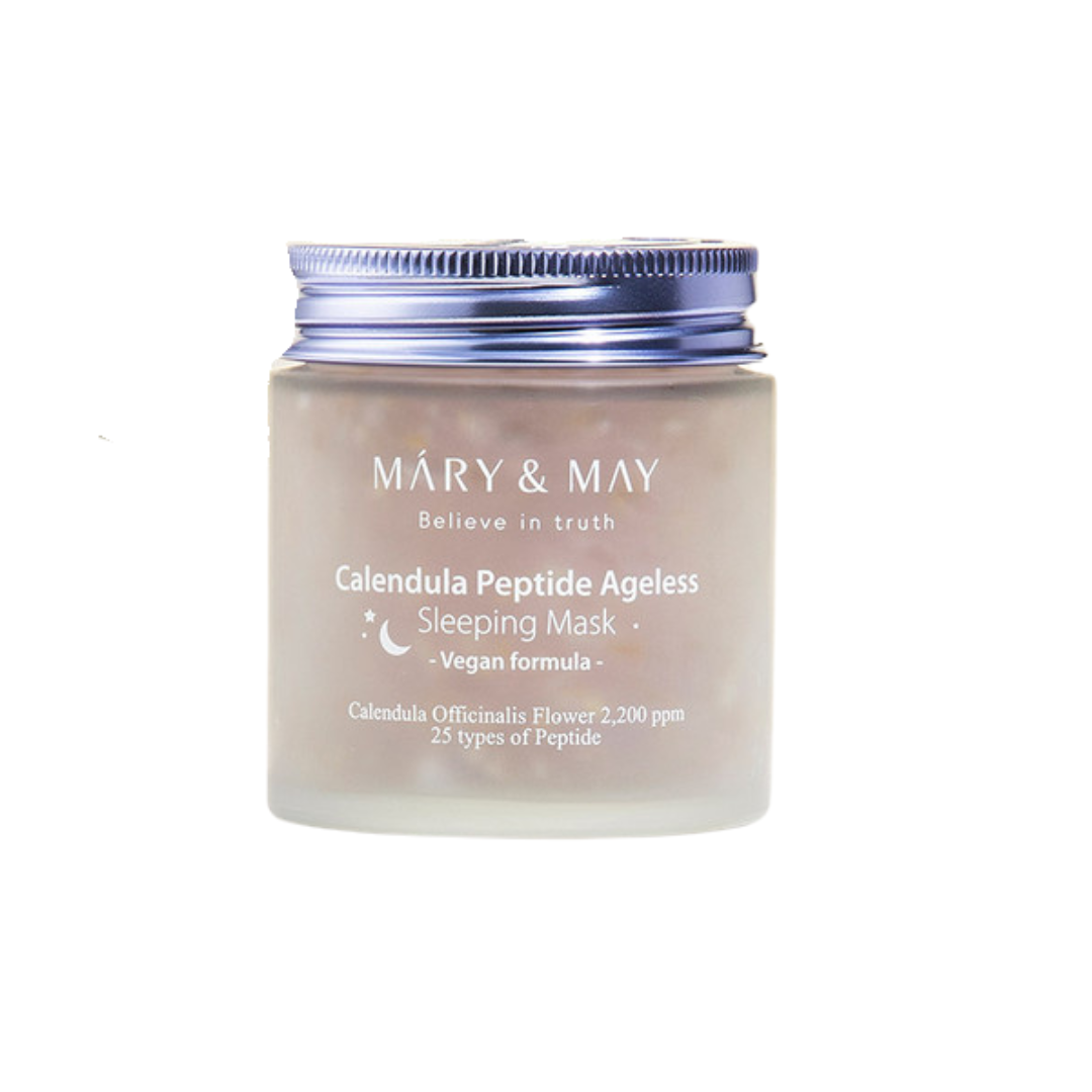 Masca pentru noapte cu galbenele si peptide, 110g  | Mary and May