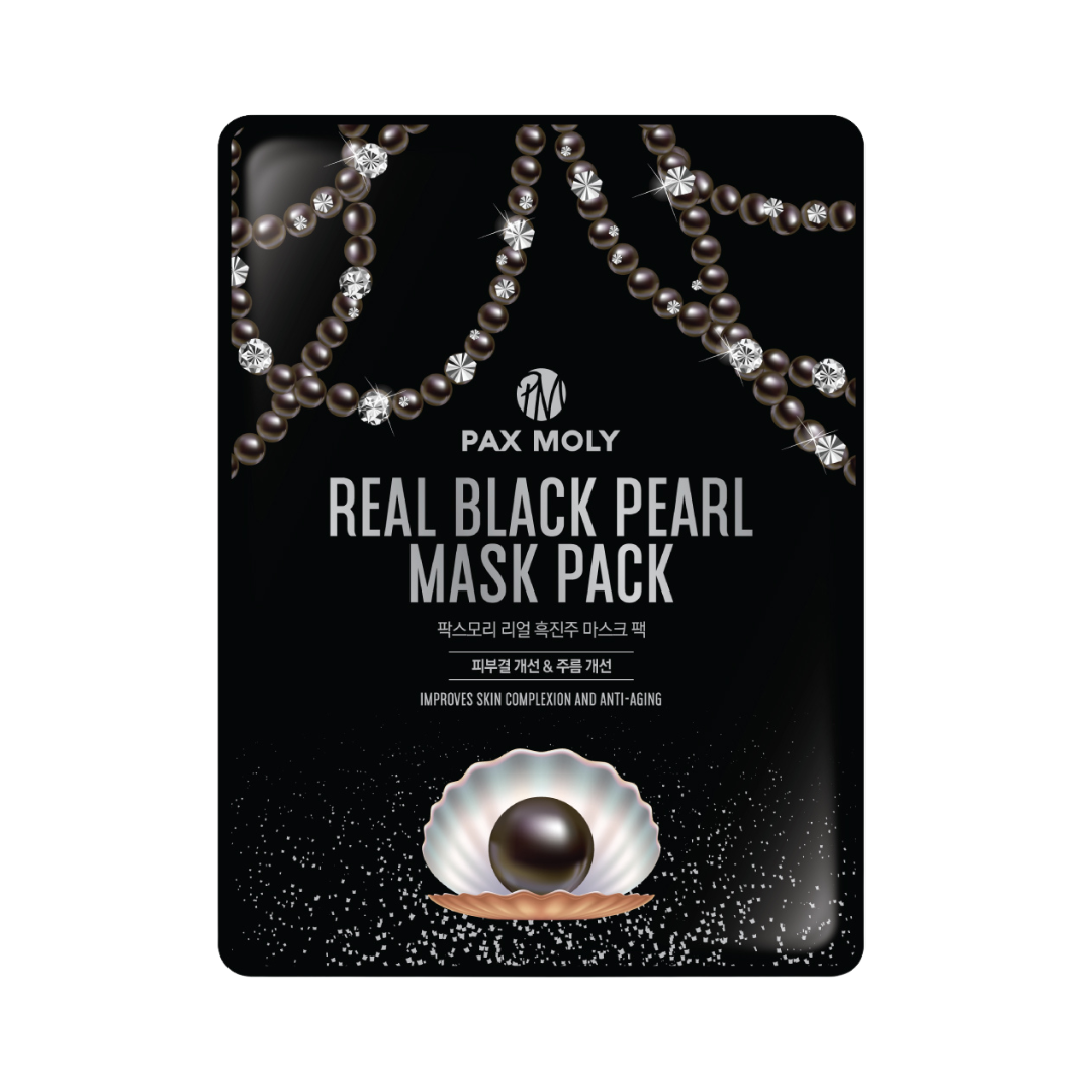 Masca tip servetel cu perle negre, 25ml | PaxMoly