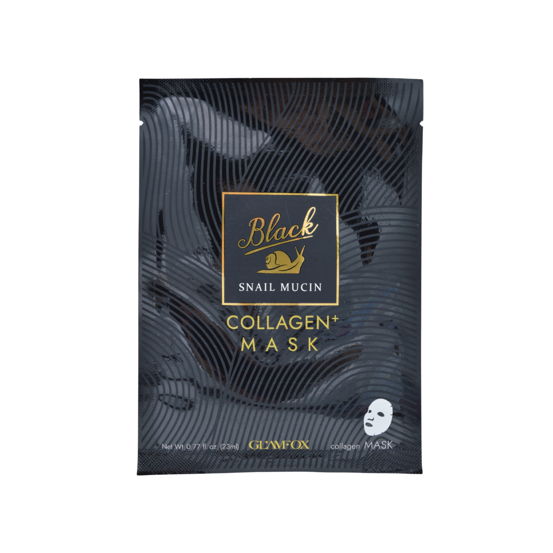 Masca tip servetel cu extract de mucina de melc negru si colagen, 23ml | Glamfox