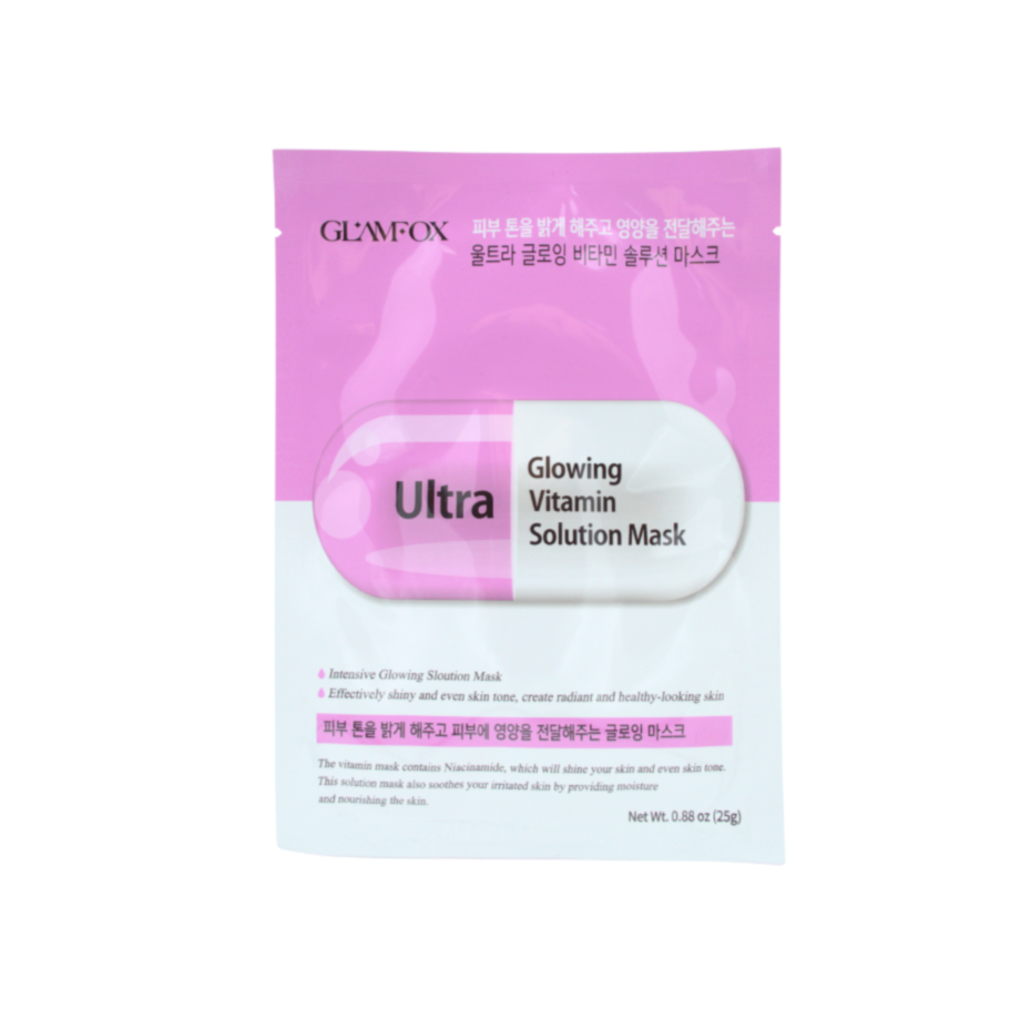 Masca tip servetel pentru stralucire cu vitamine, 25ml | Glamfox