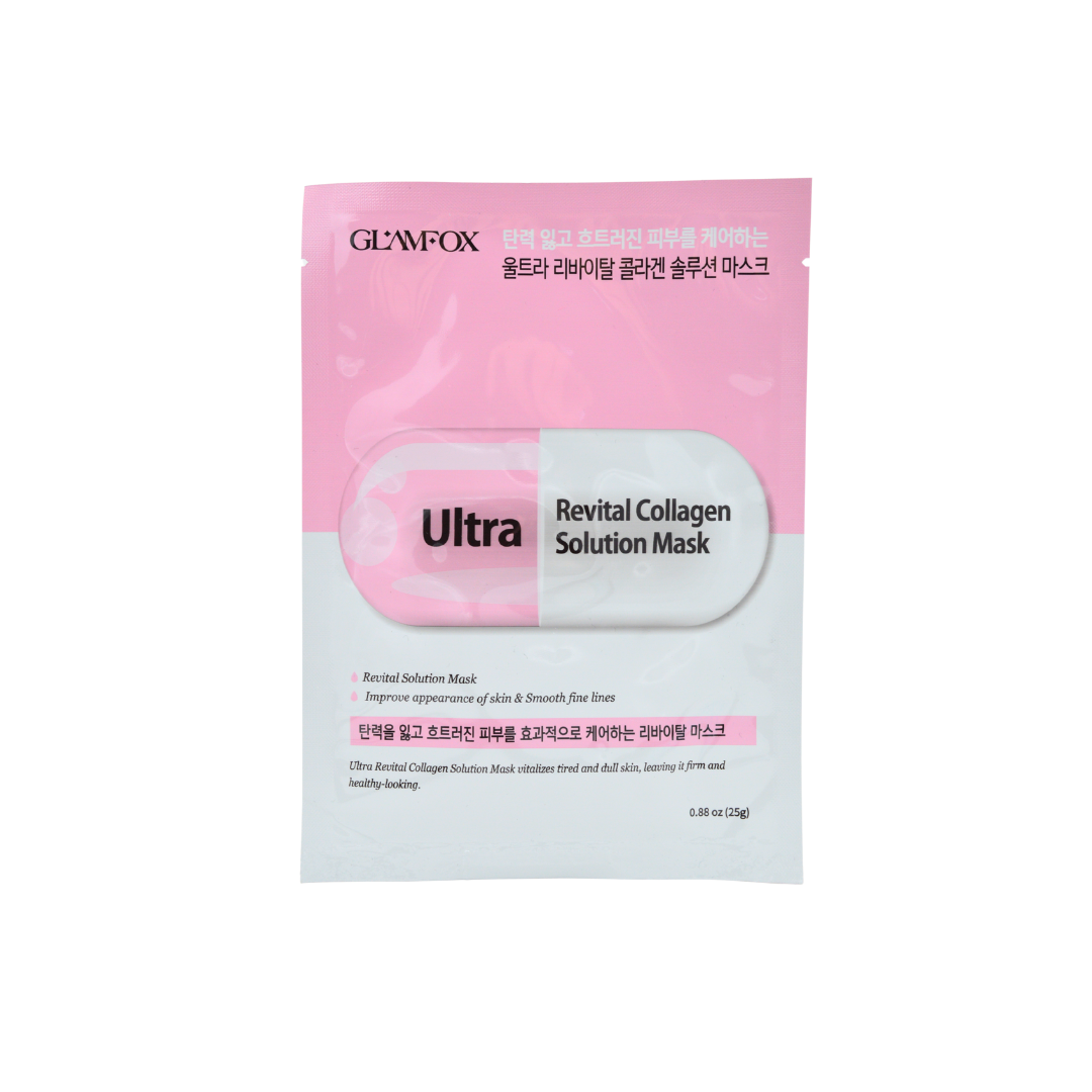 Masca tip servetel revitalizanta cu colagen, 25ml | Glamfox