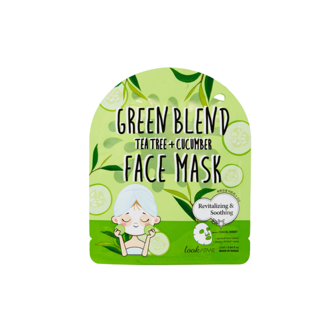 Masca tip servetel revitalizanta si calmanta cu ceai verde si castravete, 25ml | Look At Me