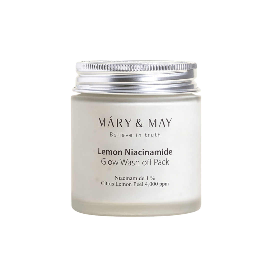 Masca tip wash-off cu extract de lamaie si niacinamide, 125g | Mary and May