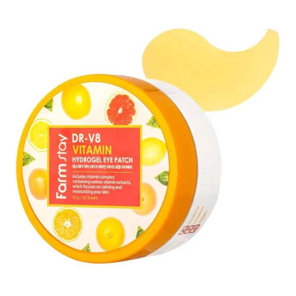 Farmstay DR-V8 Vitamin Hydrogel Eye Patch, 60 buc