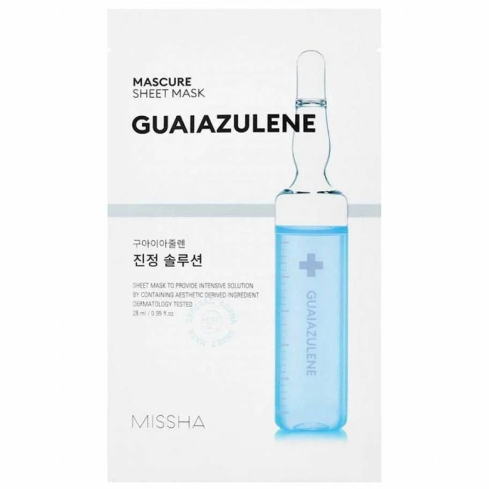 Missha Mascure Calming Solution Sheet Mask Guaiazulene, 28ml