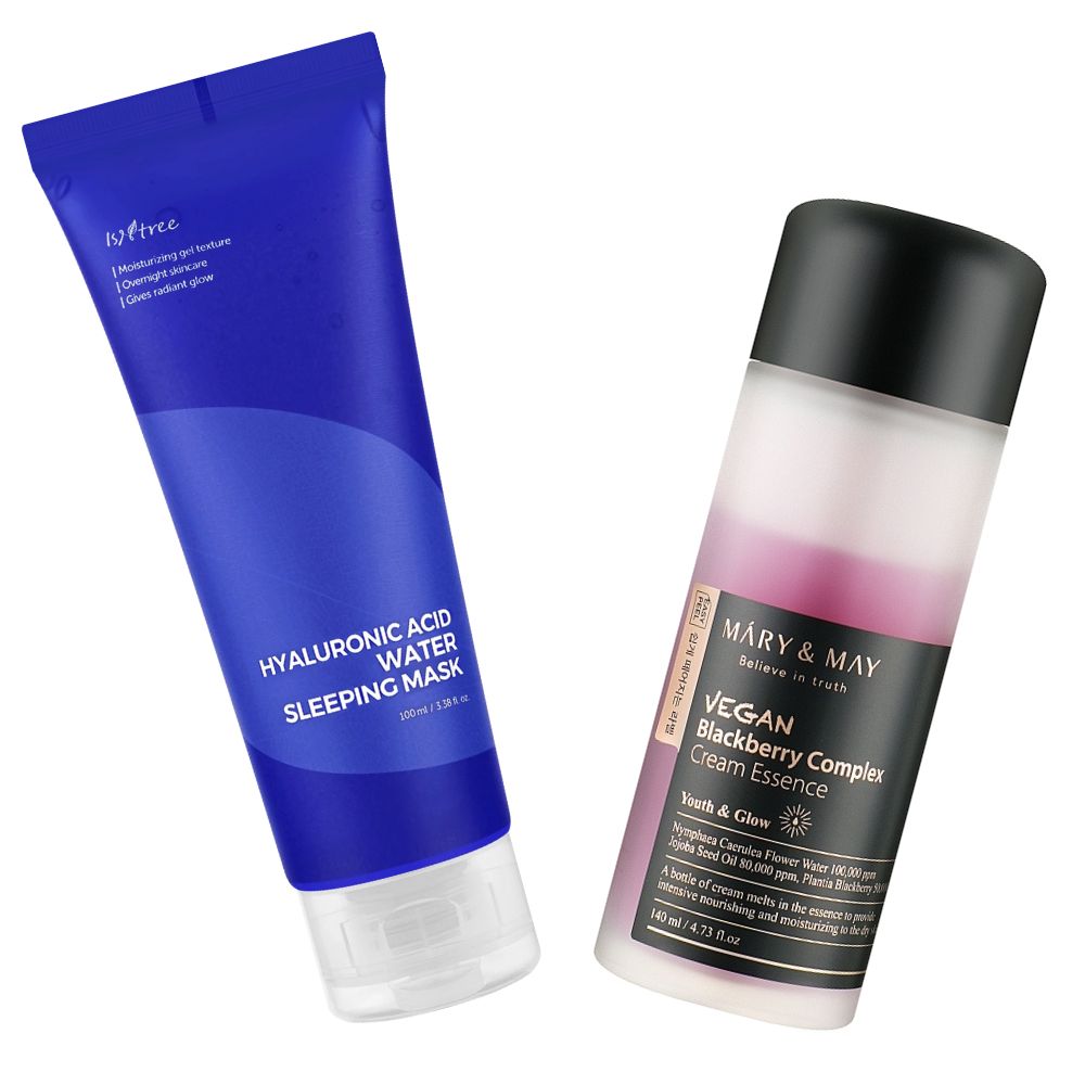 Night Hydration Bundle (Mary and May Complex Cream Essence + Isntree Water Sleeping Mask)