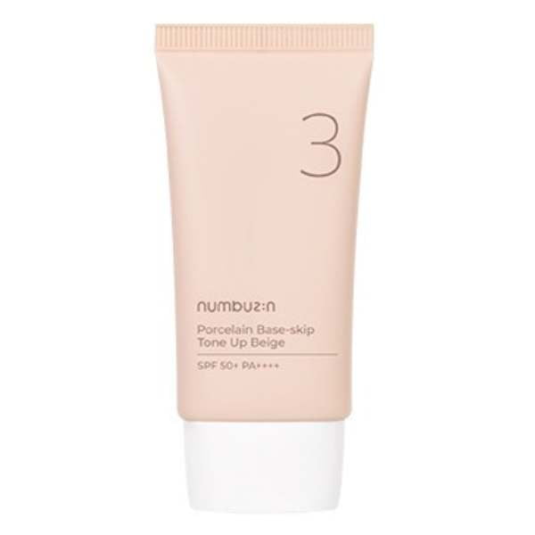 Numbuzin No.3 Porcelain Base-skip Tone Up Beige, 50ml