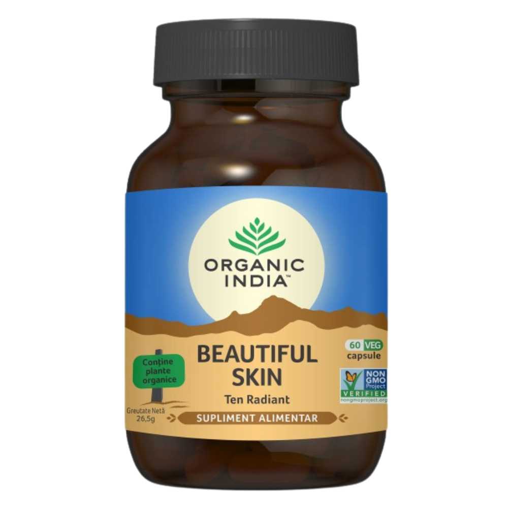 Organic India Beautiful Skin Ten Radiant, 60 capsule
