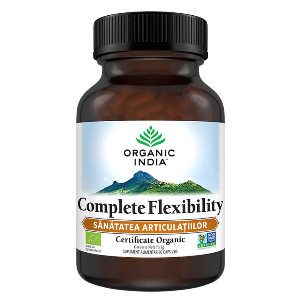 Organic India Complete Flexibility Sanatatea Articulatiilor, 60 capsule
