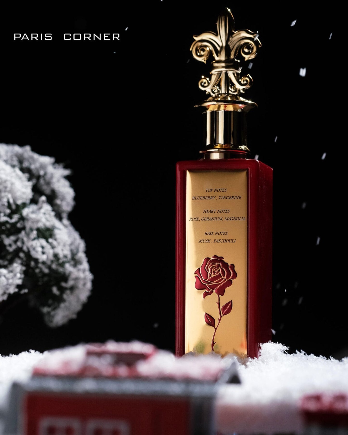 Apa de Parfum Paris Corner, December Rose, Unisex, 85 ml