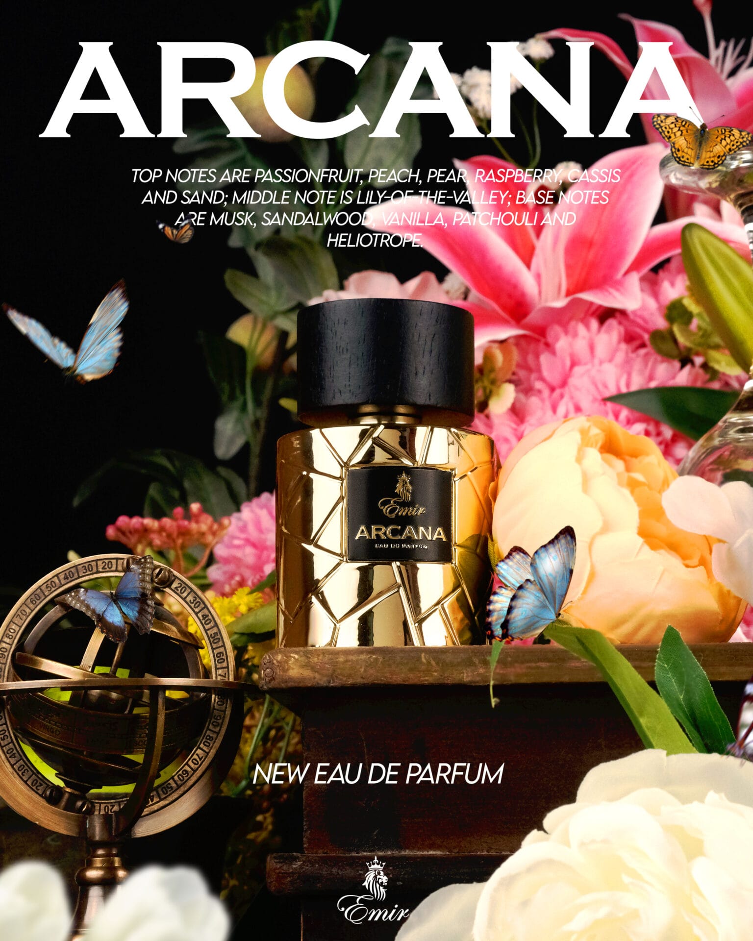 Apa de Parfum Emir, Arcana, Unisex, 100 ml