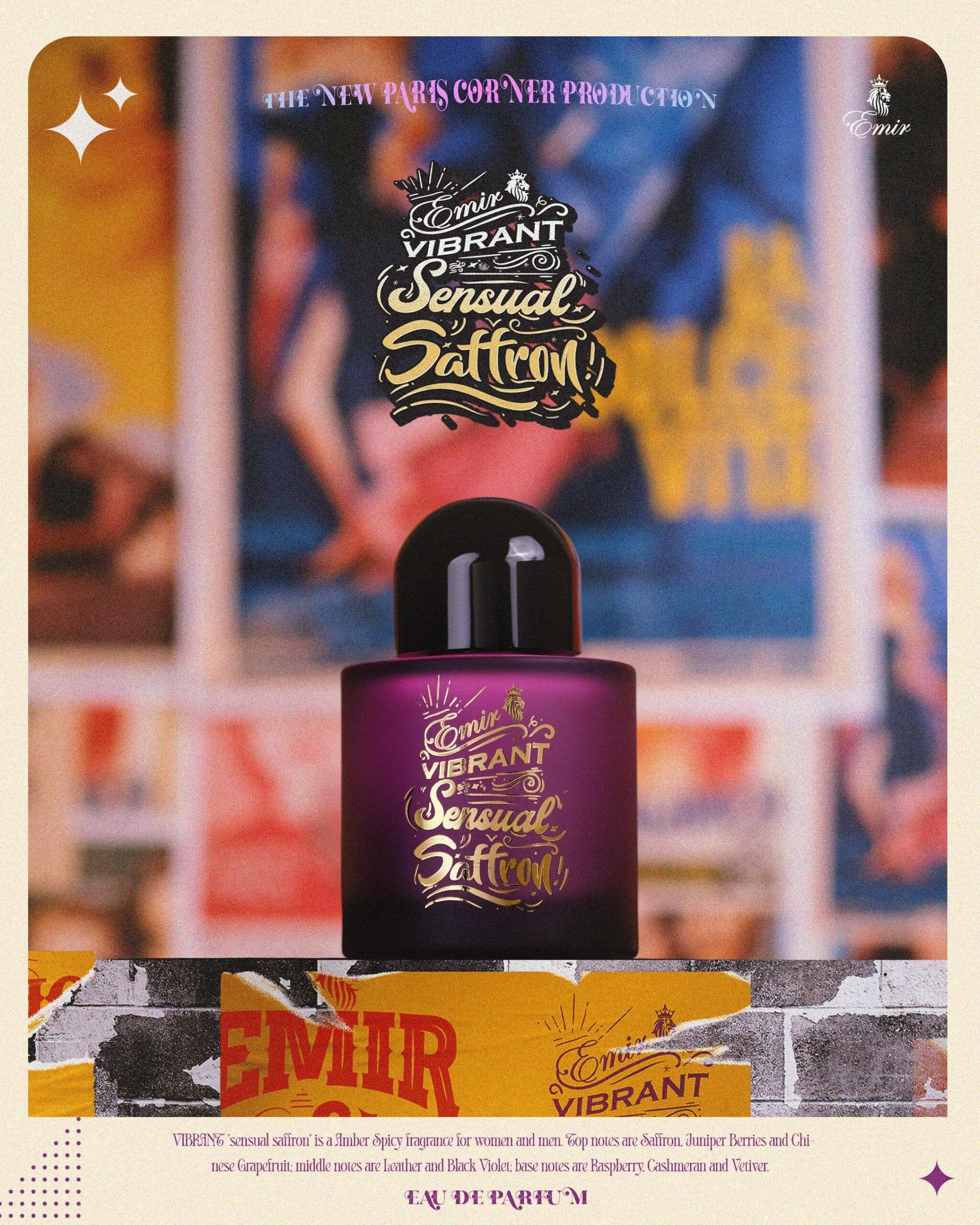 Apa de Parfum Emir, Vibrant Sensual Saffron, Unisex, 100 ml