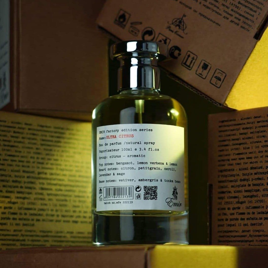 Apa de Parfum Emir, Ultra Citrus Factory Edition, Barbati, 100 ml