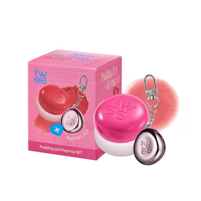 KEYRING LIP & CHEEK BLURRY PUDDING POT PK02 SKIRT - Blush 2 In 1 Cu Breloc Pentru Retusuri
