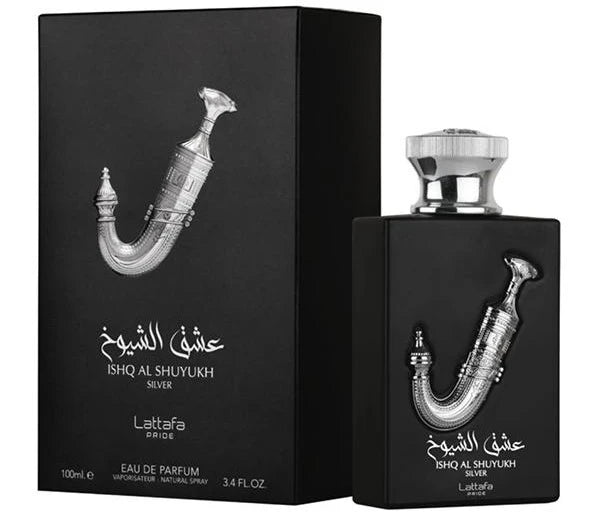Ishq Al Shuyukh Silver by Lattafa – Parfum Arabesc Original Dubai inspirat din 1 Million Lucky Paco Rabanne