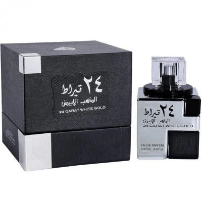 24 Carat White Gold by Lattafa Perfumes 100 ml – Parfum arabesc original import Dubai