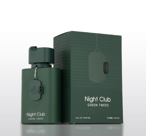 Apa de Parfum Night Club Green Tweed by Fragrance World, Barbati, 100 ml