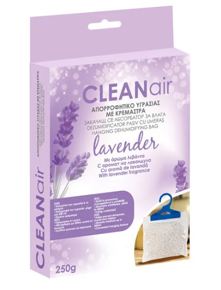 Săculeț Dezumidificator Pasiv cu Aromă de Lavandă – 250 g