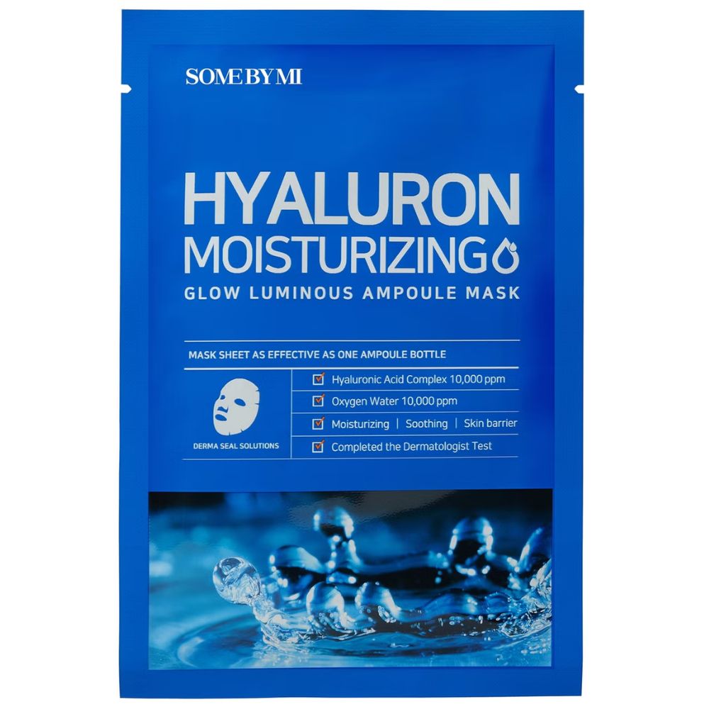 Somebymi Hyaluron Moisturizing Glow Luminous Ampoule Mask, 25g
