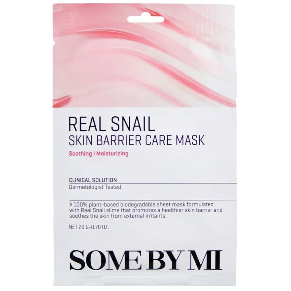 Somebymi Real Snail Skin Barrier Care Mask, 20g