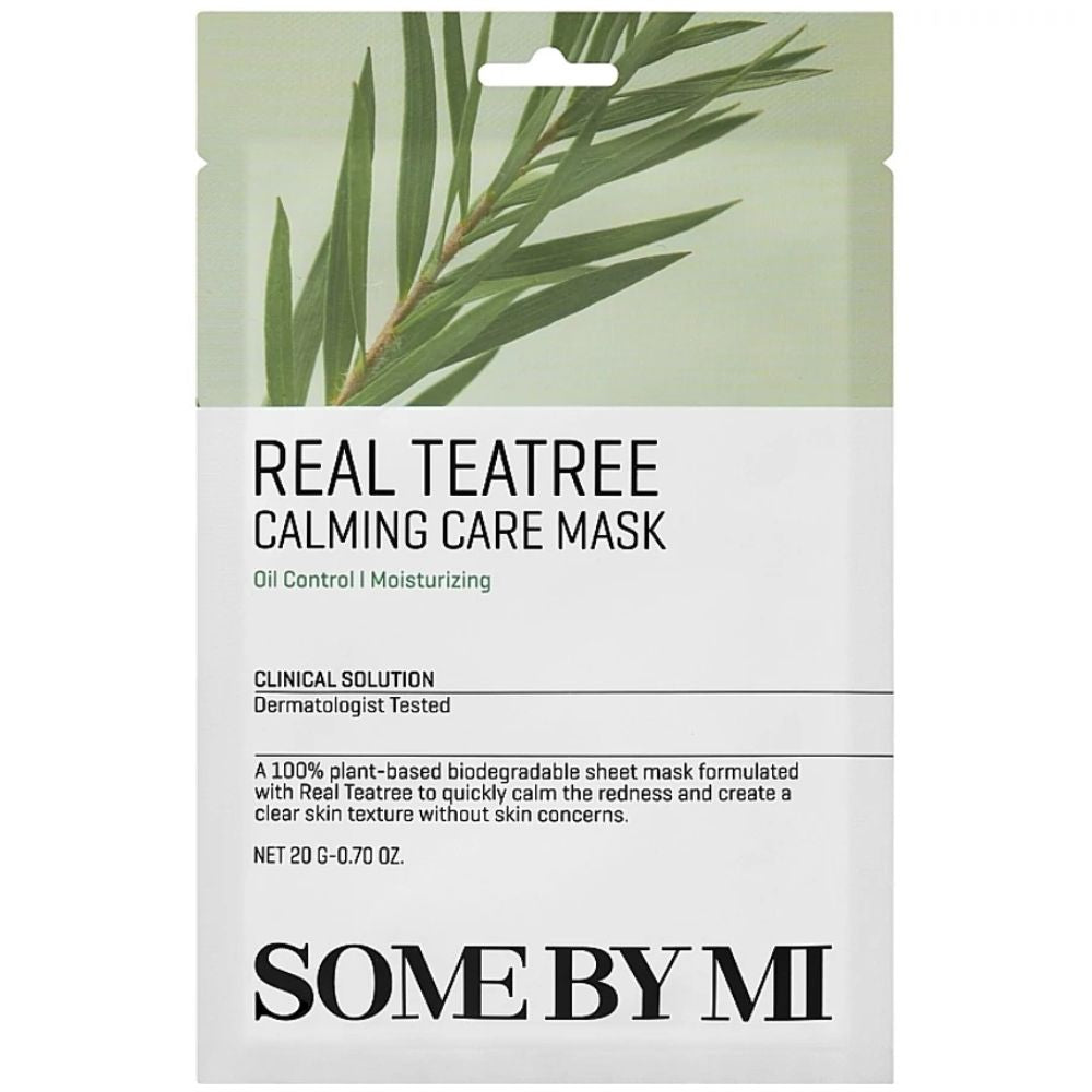 Somebymi Real Tea Tree Calming Care Mask, 20g