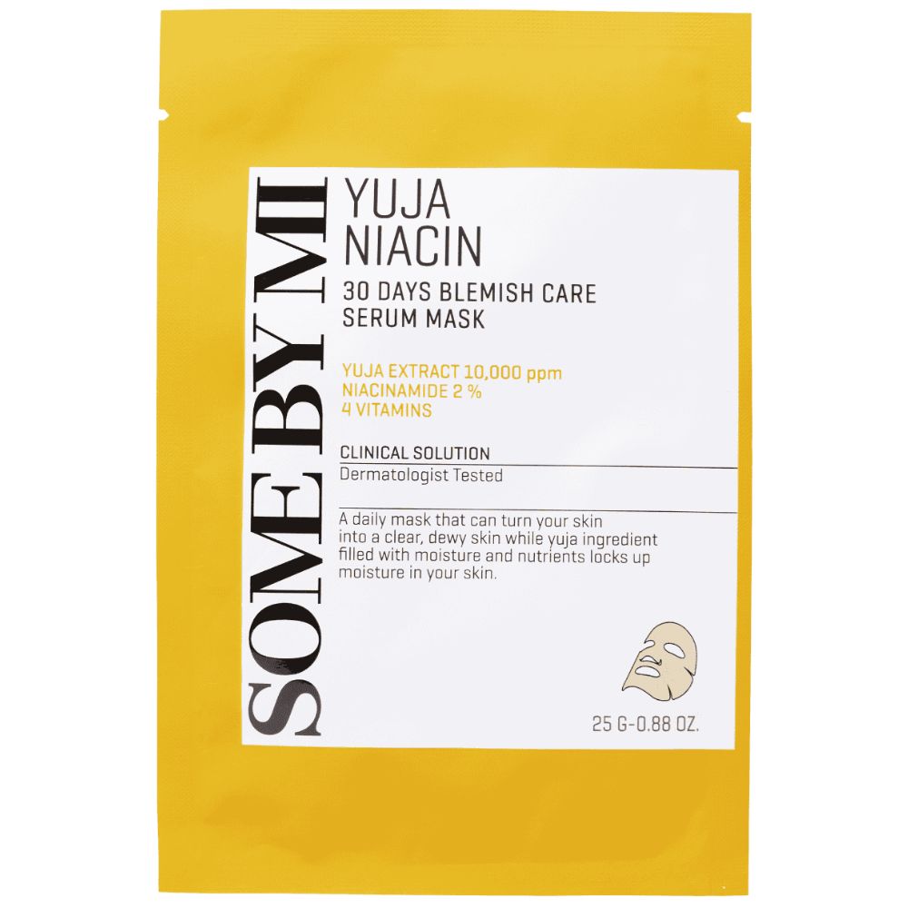 Somebymi Yuja Niacin 30 Days Blemish Serum Mask, 25g