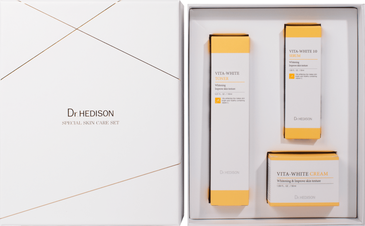 VITA-WHITE - Set Toner, Ser Si Crema Cu Vitamina C