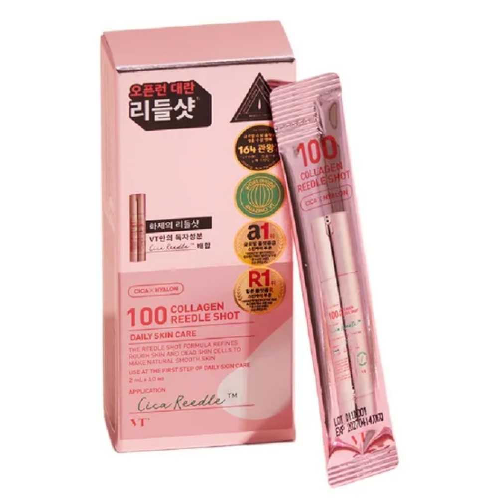 VT Cosmetics Collagen Reedle Shot 100, 2ml x 10 plicuri