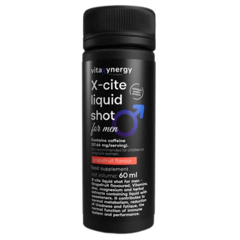 Vitaxynergy X-Cite Shot pentru Barbati, 12x60ml