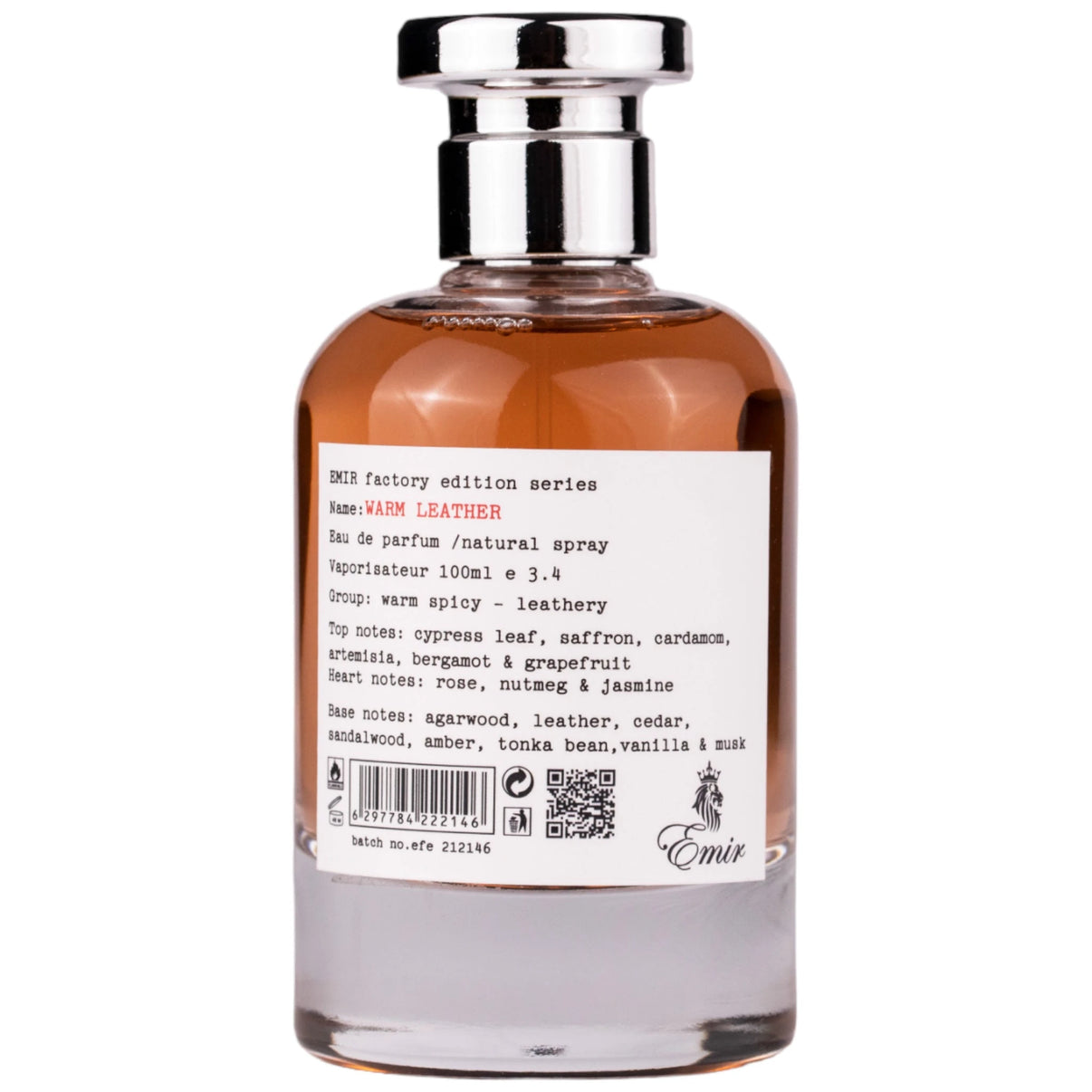 Warm Leather Factory Edition By Emir 100 ml – Parfum arabesc original import Dubai inspirat din Penhaligons Halfeti