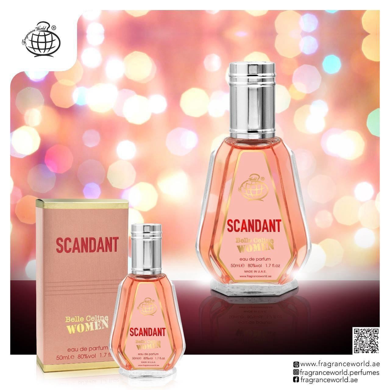 Apa de Parfum Fragrance World, Scandant, Femei, 50 ml
