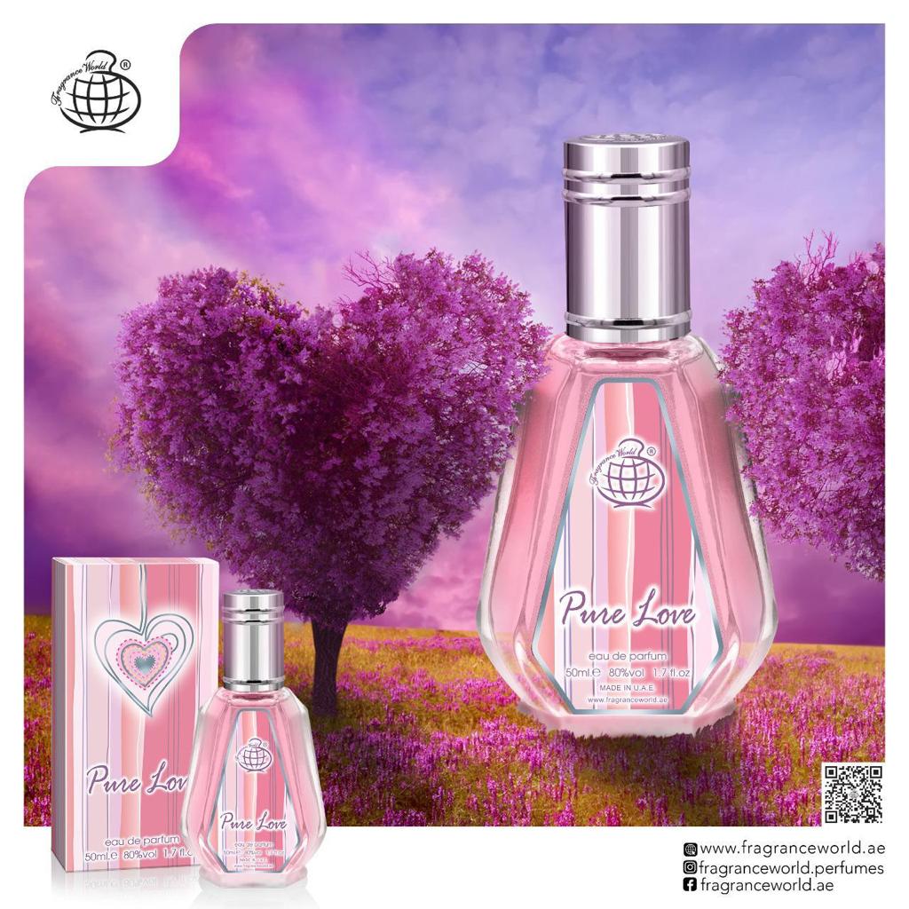Apa de Parfum Fragrance World, Pure Love, Femei, 50 ml