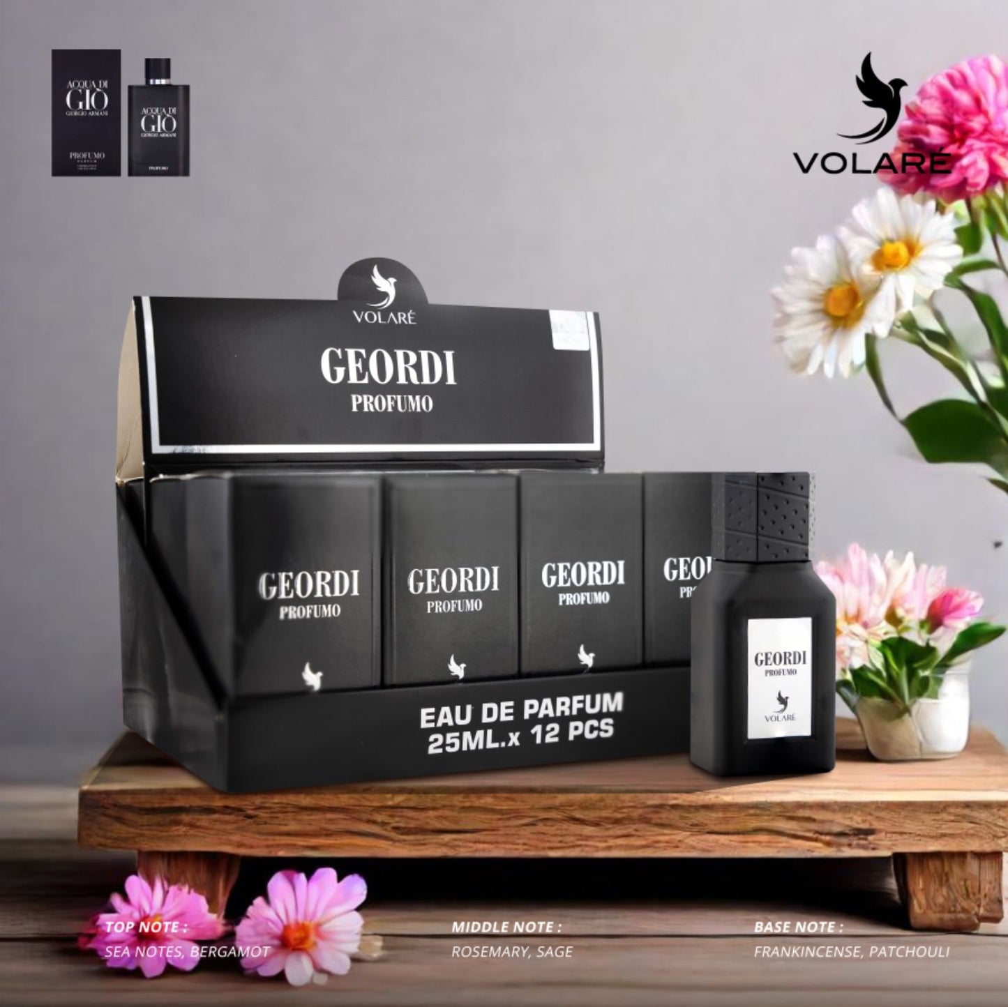 Apa de Parfum Volare Geordi Profumo, Barbati, 25 ml