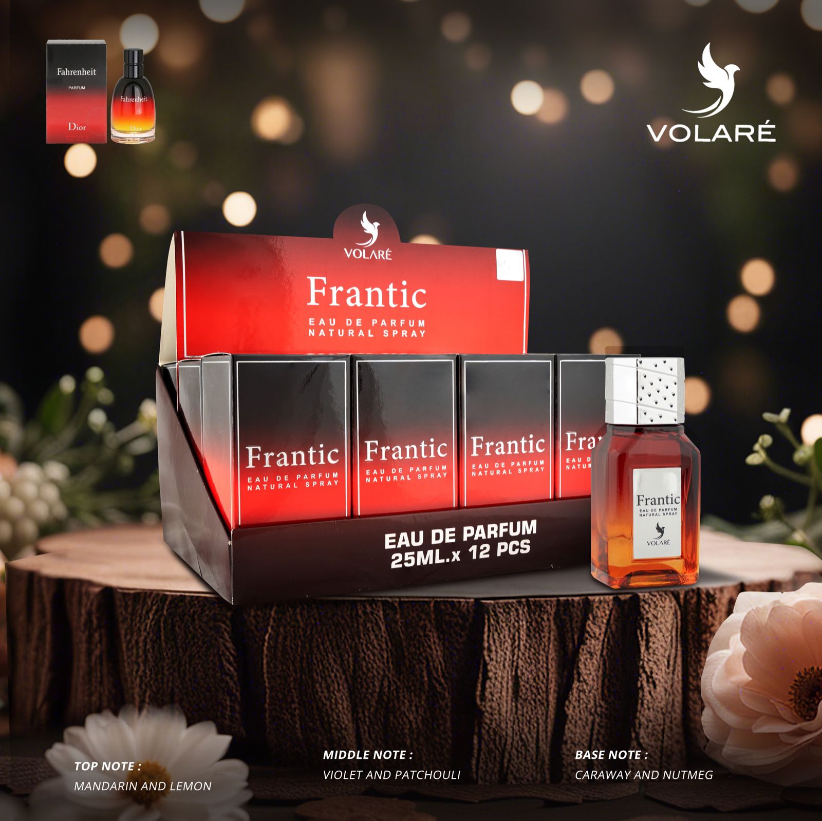 Apa de Parfum Volare Frantic, Barbati, 25 ml