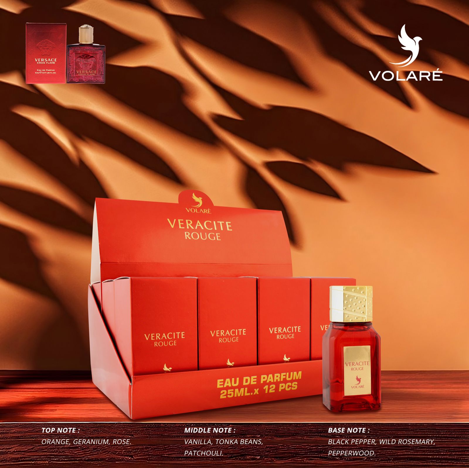 Apa de Parfum Volare Veracite Rouge, Barbati, 25 ml